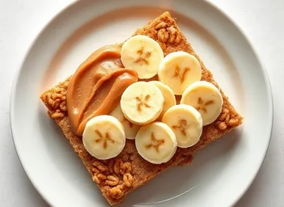 Collation rapide banane et beurre d'arachide