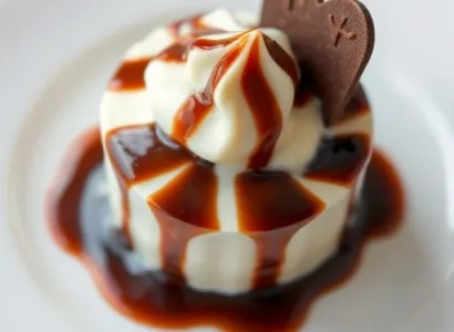 Glace au lait condensé et au chocolat