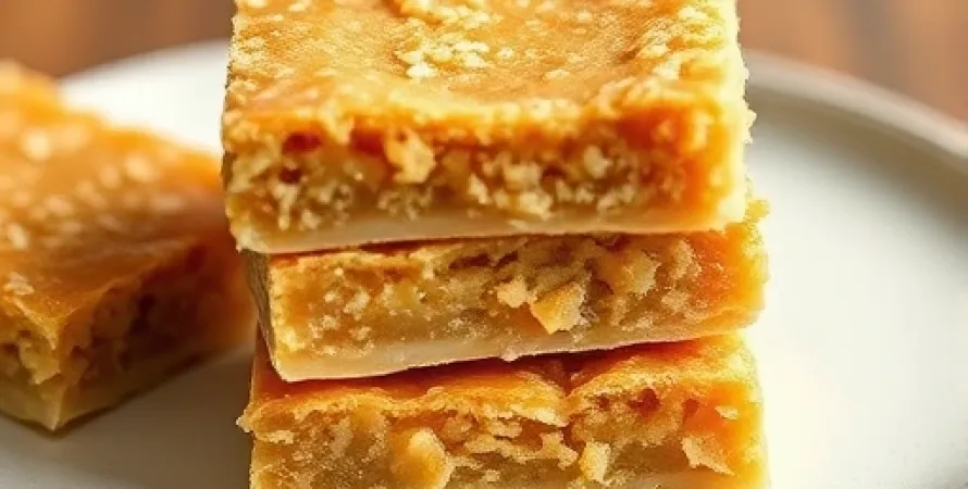 Barres aux noix de coco et au beurre