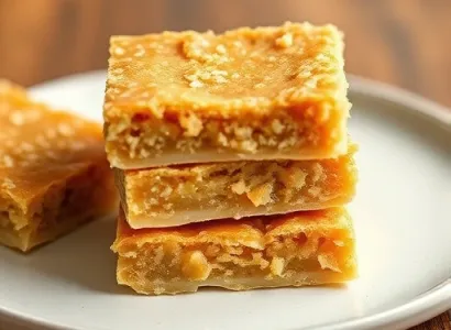 Barres aux noix de coco et au beurre