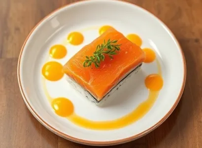Sushi au saumon fumé et mangue