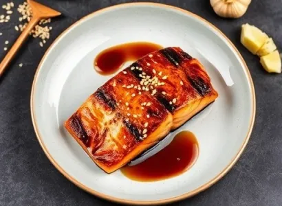 Saumon au miel teriyaki