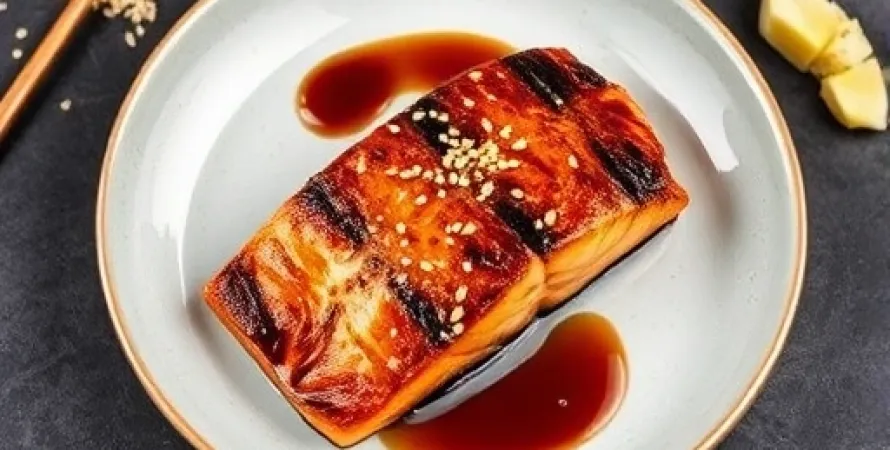 Saumon au miel teriyaki