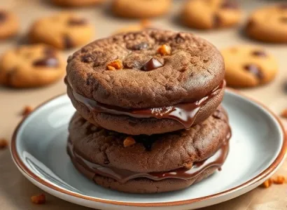 Cookies sandwichs au chocolat