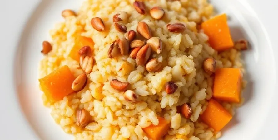 Risotto au potiron et épices