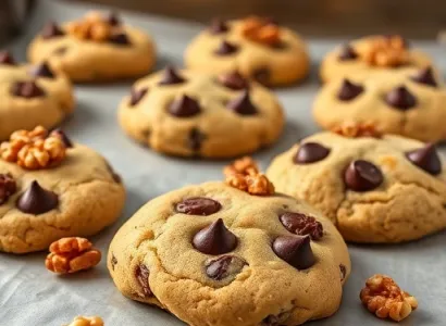 Cookies aux noix et au chocolat