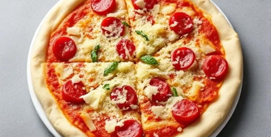 Pâte à pizza mince avec parmesan