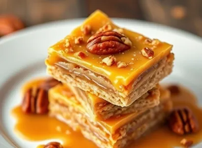Barres au caramel sale