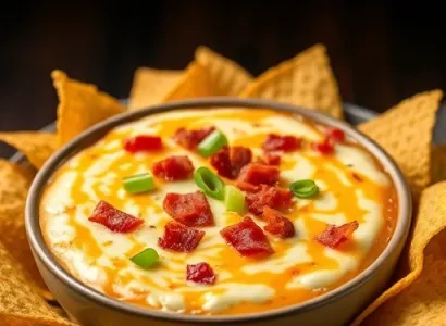 Dip au fromage, bacon et bière