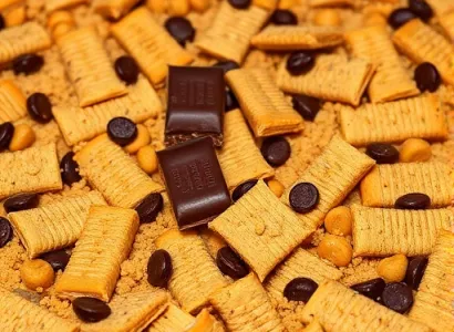 Barres au chocolat et au biscuit