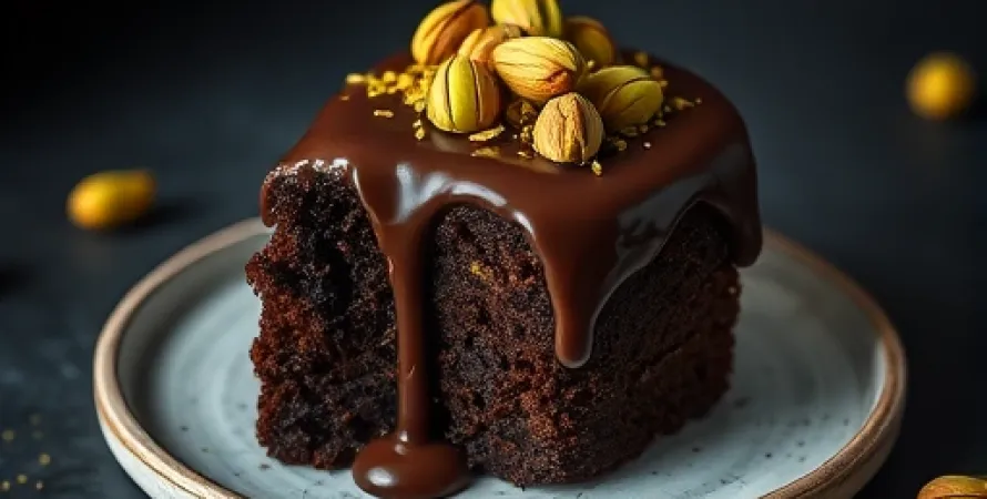 Torte au Chocolat et Beurre de Pistache Vegan