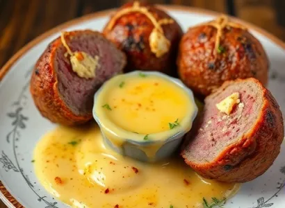 Boulettes de viande au fromage chaud