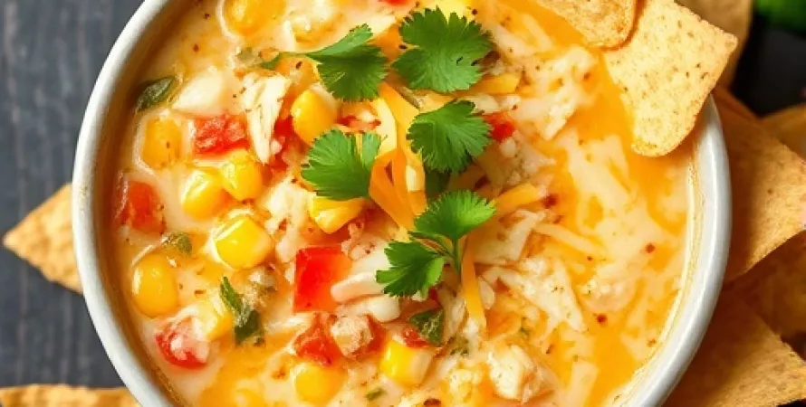 Soupe de tortillas blanches épicée
