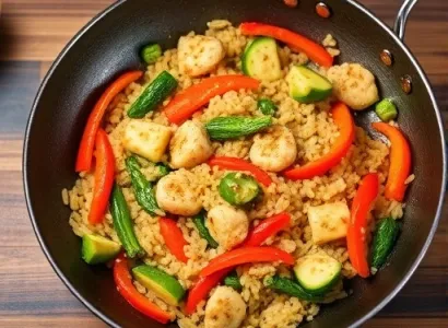 Riz frit aux légumes