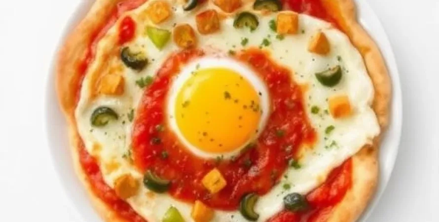 Pizza de petit-déjeuner légère