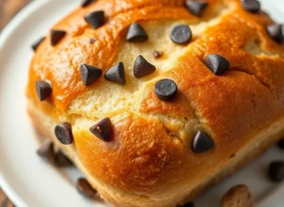 Pain au chocolat et noisettes