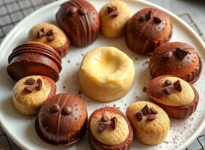 Biscuits au Chocolat Triple Couche