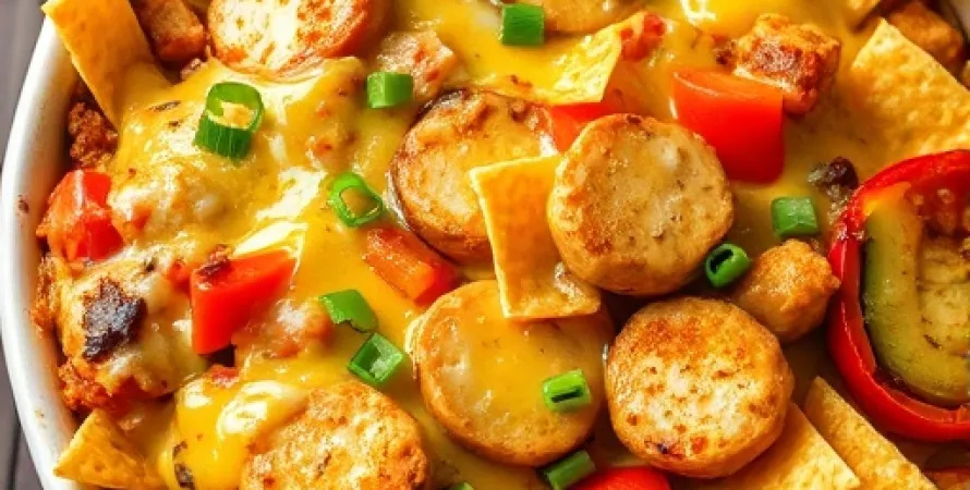 Fajita casserole au poulet et légumes