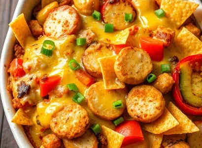 Fajita casserole au poulet et légumes