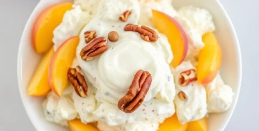 Salade de pêche crémeuse