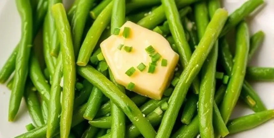 Haricots verts au ciboulot