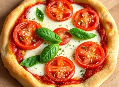 Pizza au provolone et tomates Roma