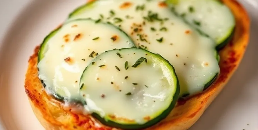Tartine de courgette au fromage