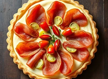 Tarte au jambon et fromage