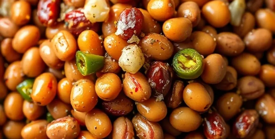 Haricots Anasazi cuits