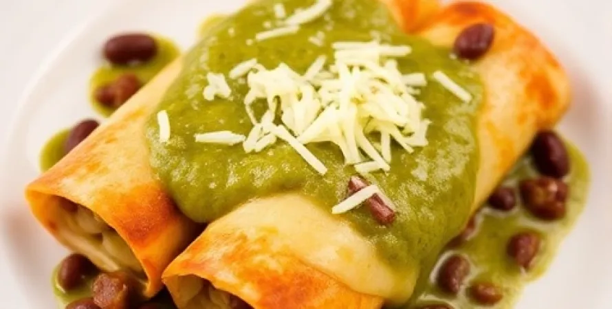 Enchiladas aux haricots et au fromage
