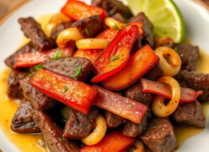Fajitas de boeuf avec bacon