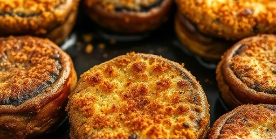 Champignons Portobello frits