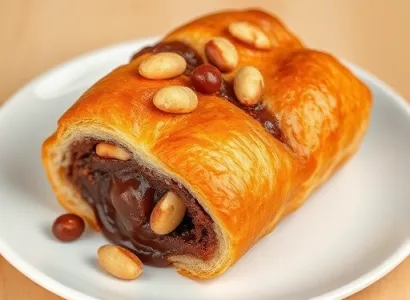 Pains au chocolat à la noisette