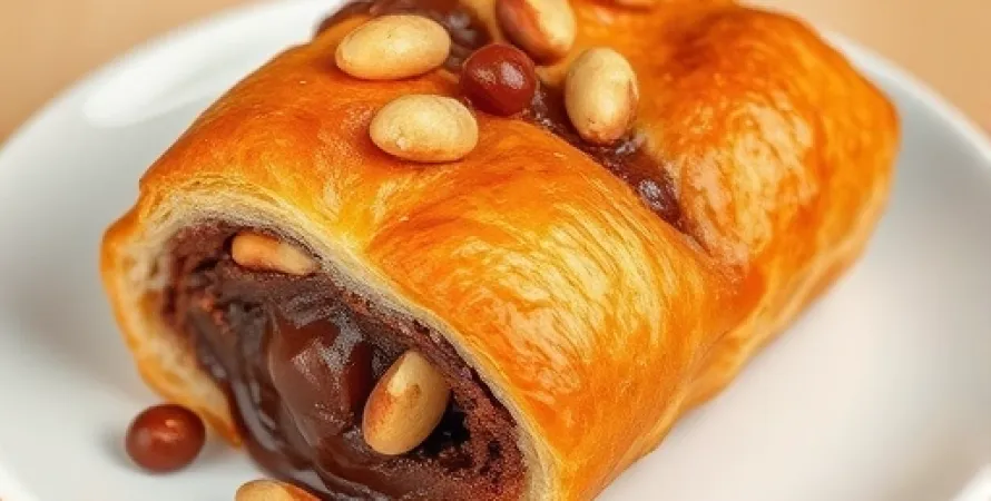 Pains au chocolat à la noisette