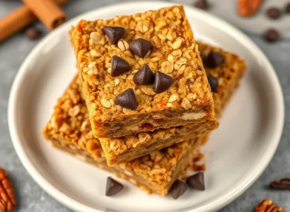 Barres d'oat au potiron sans gluten