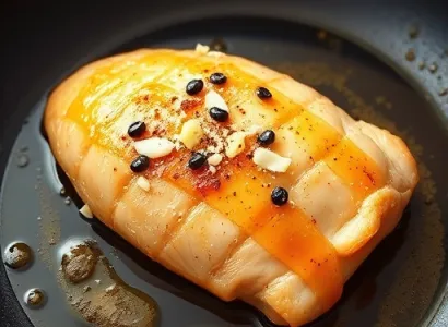 Poulet au miel et soja