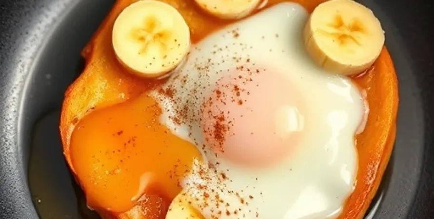 Pain perdu aux bananes et au miel