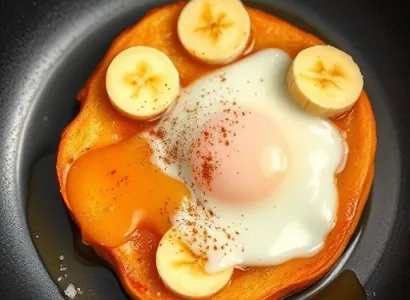 Pain perdu aux bananes et au miel
