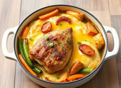 Casserole aux légumes et viande