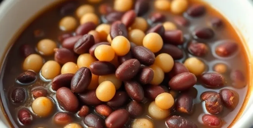 Haricots pinto et noirs faits maison