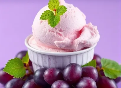 Glace italienne au raisin