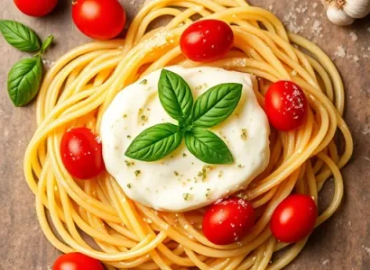 Pâtes aux tomates cerises et mascarpone