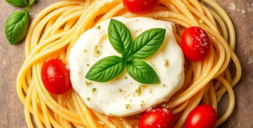 Pâtes aux tomates cerises et mascarpone
