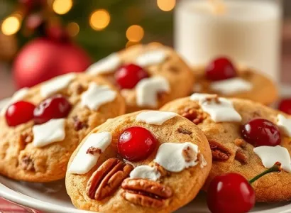 Biscuits de Noël aux cerises