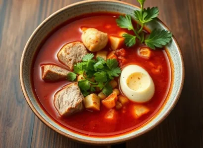 Pozole rouge au porc et hominy