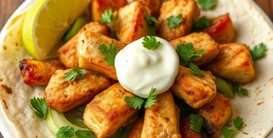 Fajitas de poulet au citron