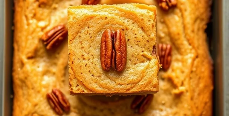 Blond Brownies aux Noix de Pecan