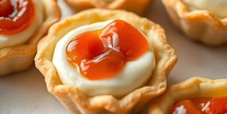 Tartes aux feuilles de pâte et à la gelée de poivre
