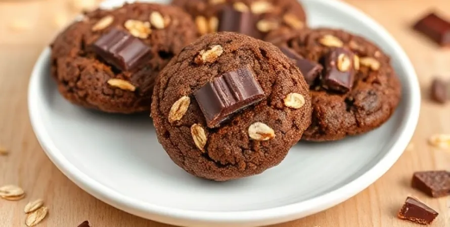 Biscuits d'avoine au chocolat vegan