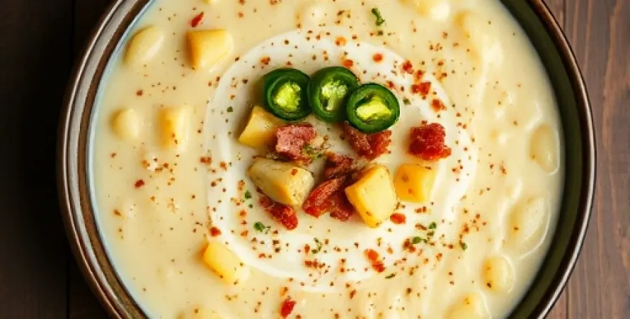 Potage de patates douces et jalapeno